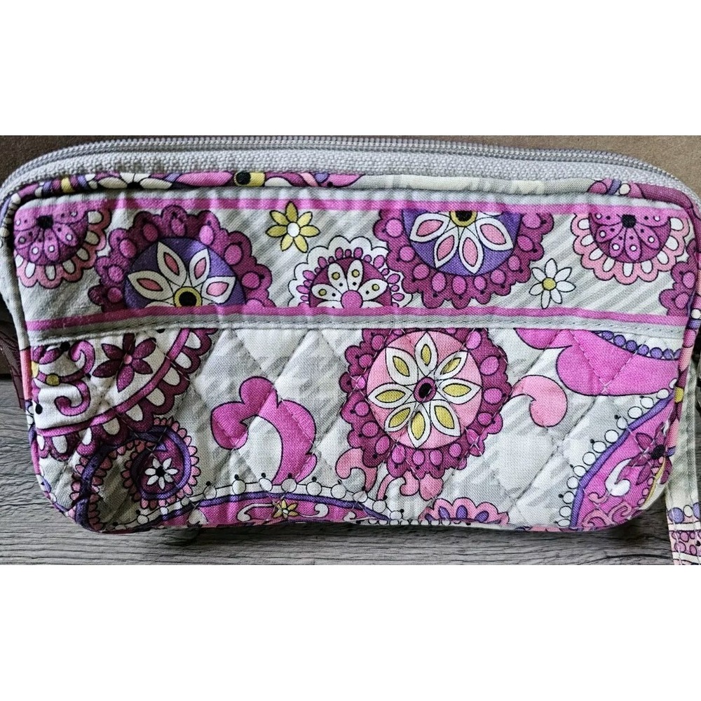 Vera Bradley Pink Floral Wristlet - Picture 3 of 12
